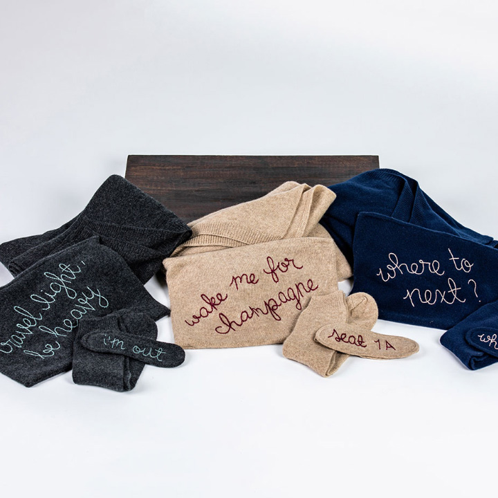 Lingua Franca Limited-Edition Cashmere Travel Sets