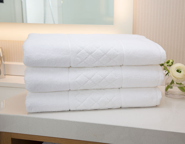 Angle Bath Sheet  W Hotels Luxury Towels, Robe and Bath Collection